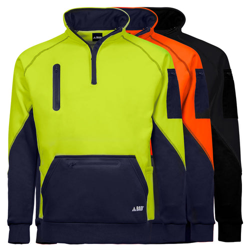 BAD® WATERPROOF HI-VIS FLEECE 1/4 ZIP SWEATER