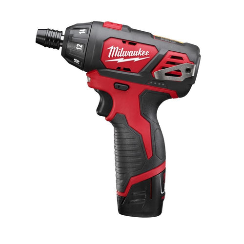 Milwaukee 2401-22 M12 12V Lithium-Ion Sub-Compact 1/4" Driver Drill Kit