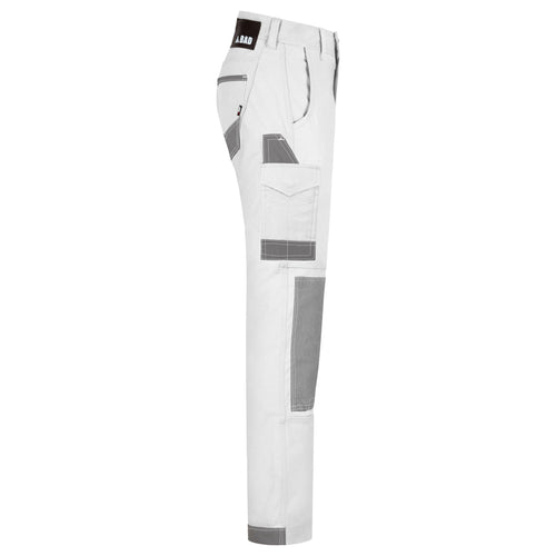BAD ATTITUDE™ SLIM FIT WHITE PAINTERS WORK PANTS