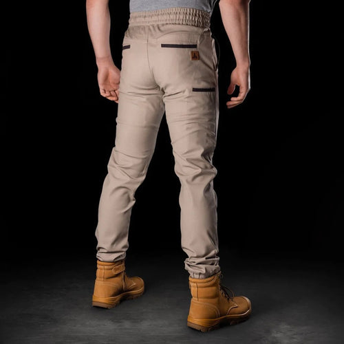 BAD 247™ SLIM FIT CUFFED ELASTIC WAIST CHINO WORK PANTS