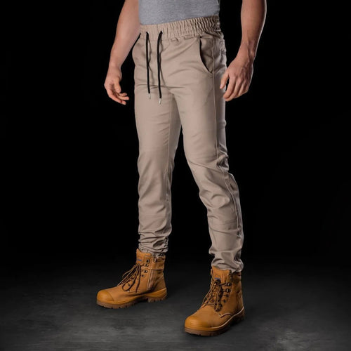 BAD 247™ SLIM FIT CUFFED ELASTIC WAIST CHINO WORK PANTS