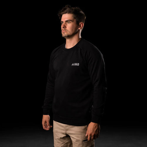 BAD TRADEMARK™ HEAVYWEIGHT FLEECE CREW SWEATER