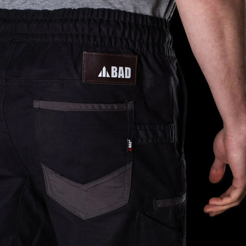 BAD SAVIOUR™ ELASTIC WAIST WORK SHORTS