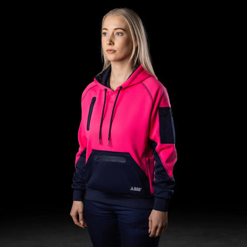 BAD WOMENS WATERPROOF HI-VIS FLEECE HOODIE