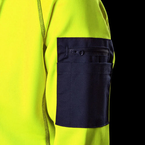 BAD WOMENS WATERPROOF HI-VIS FLEECE HOODIE