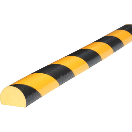 Knuffi Surface Bumper Guard, Type C, 39-3/8"L x 1-9/16"W, Yellow/Black, 60-6722