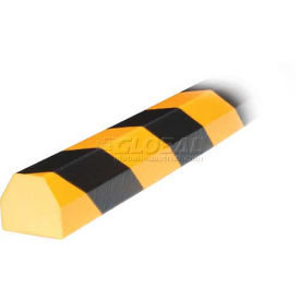 Knuffi Surface Bumper Guard, Type CC, 196-3/4"L x 1-1/2"W x 1-1/2"H, Black & Yellow, 60-6830