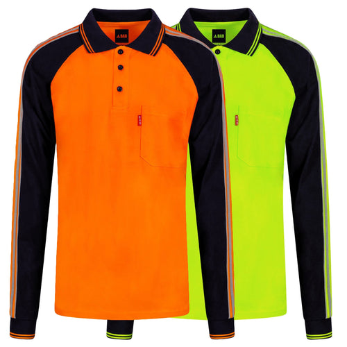 BAD® HI-VIS L/S POLO SHIRT