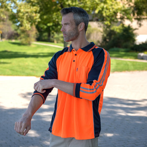 BAD® HI-VIS L/S POLO SHIRT