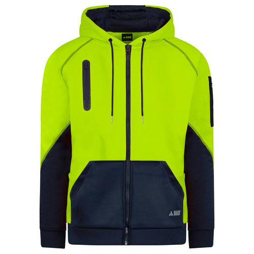 BAD® WATERPROOF HI-VIS FULL-ZIP FLEECE HOODIE