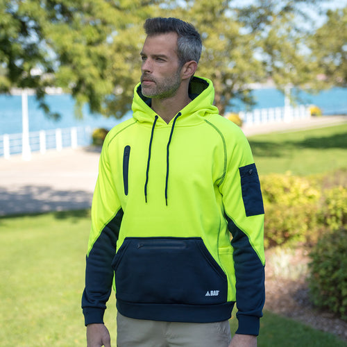 BAD® WATERPROOF HI-VIS FLEECE HOODIE