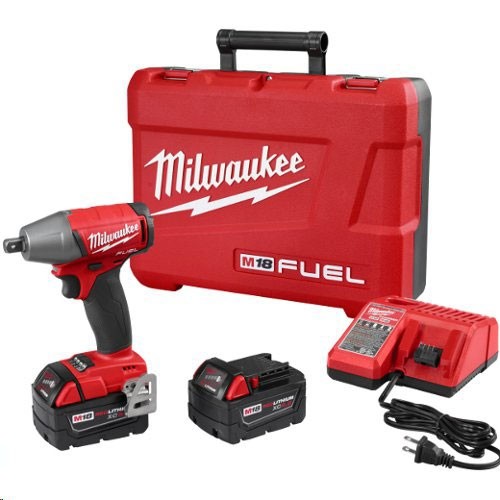 Milwaukee 2755-22 M18 18V FUEL 1/2" Compact Impact Wrench with Pin Detent Kit