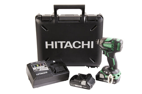 Hitachi WH18DBDL2 18V Brushless Impact Driver with Triple Hammer Kit